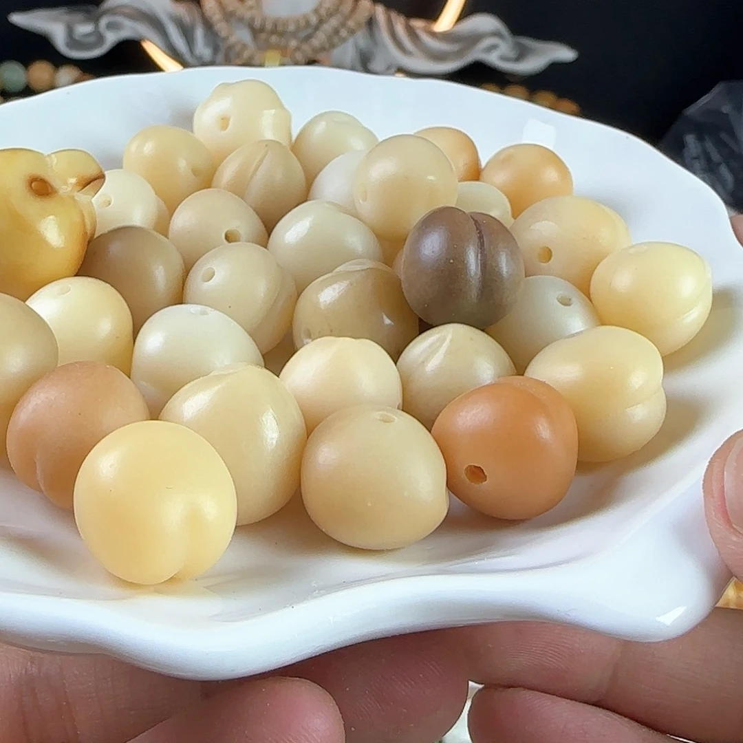 菩提根/象牙果手串瑕疵桃子2颗（3单宠1颗5宠2颗）