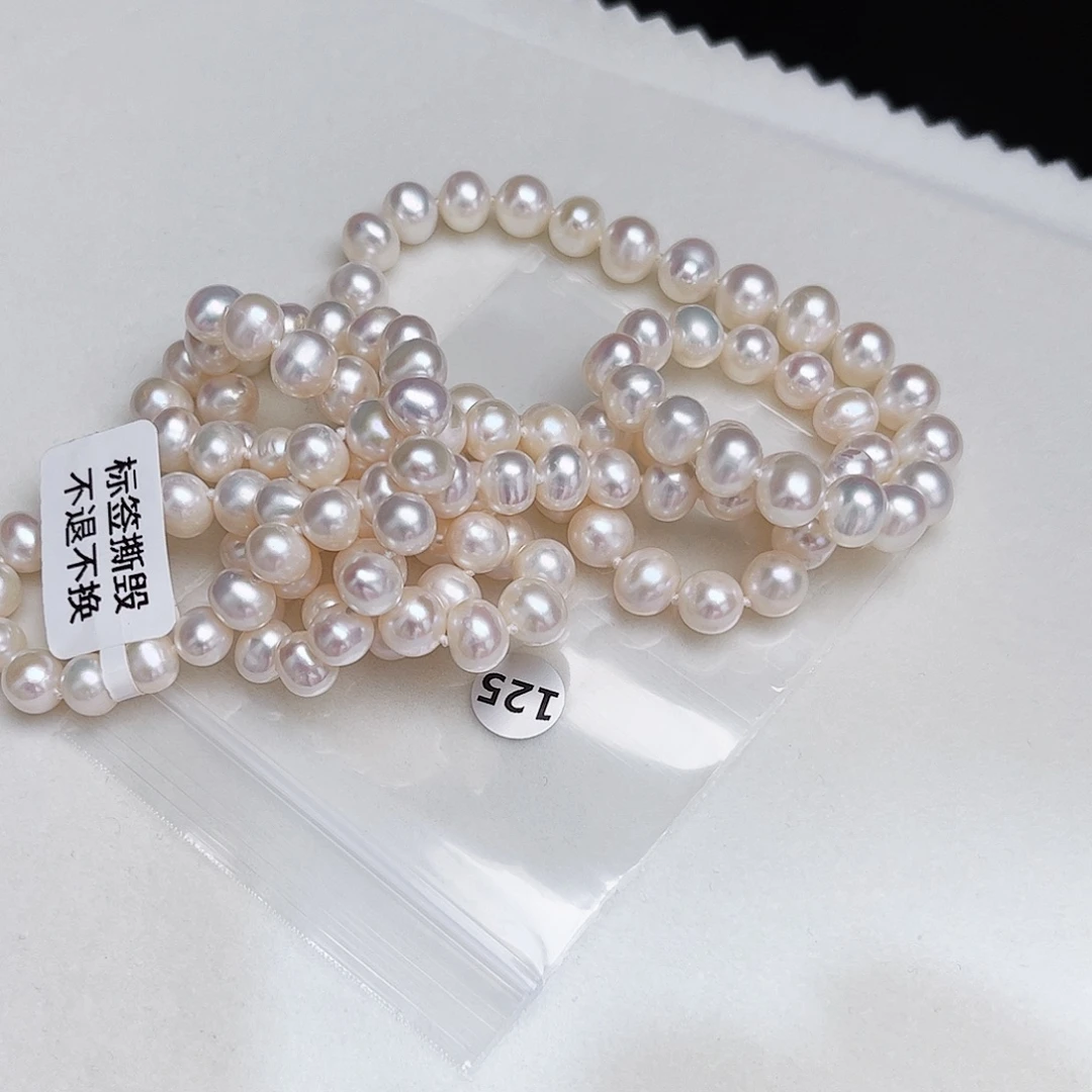 ****儿淡水珍珠银S925镶嵌颈饰