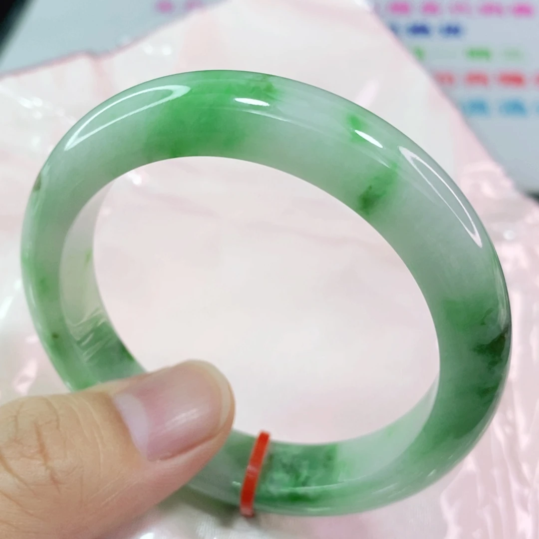 翡翠手镯未镶嵌5253圈口捡漏性价比高