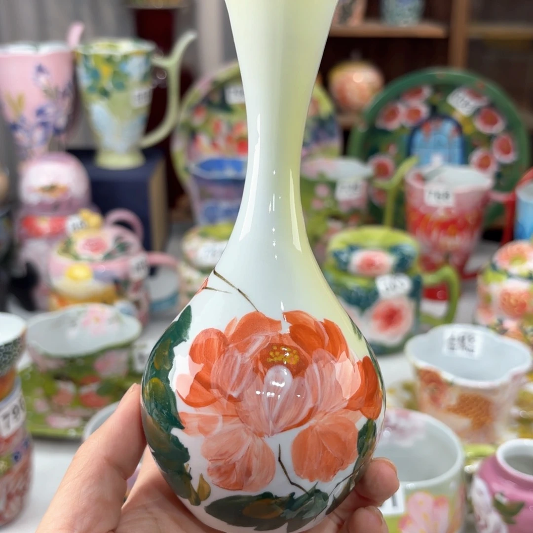 景德镇手绘高温釉下彩陶瓷茶具
