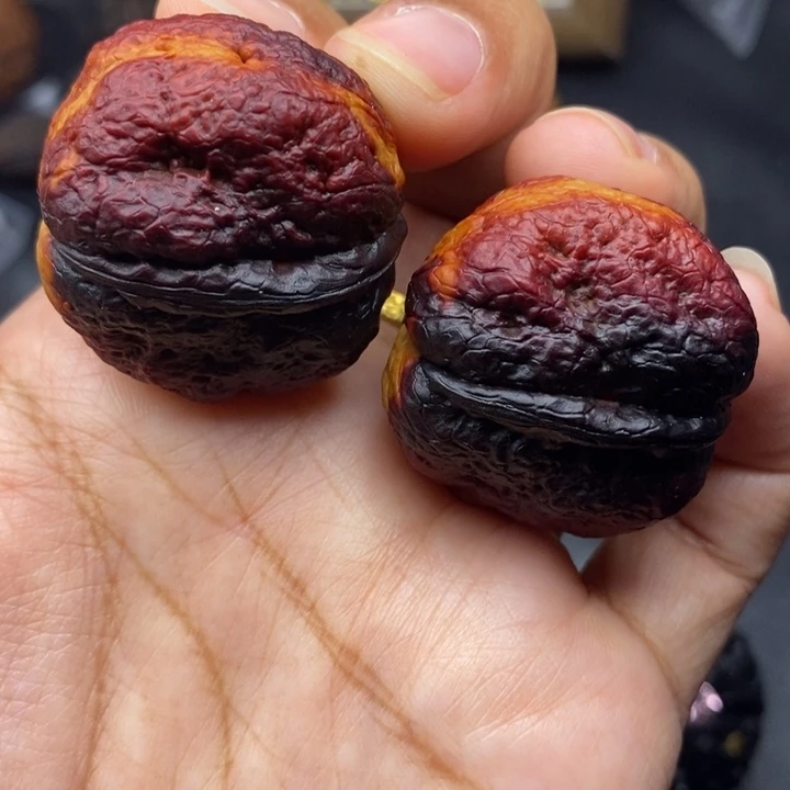 文玩核桃把件34尺肌肉蛙
