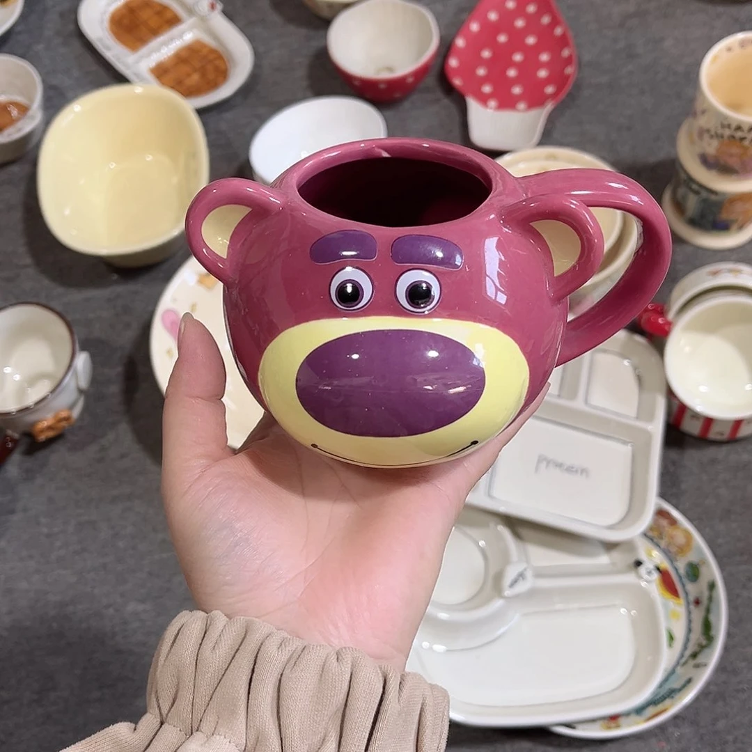 草莓熊杯子陶瓷餐具系列
