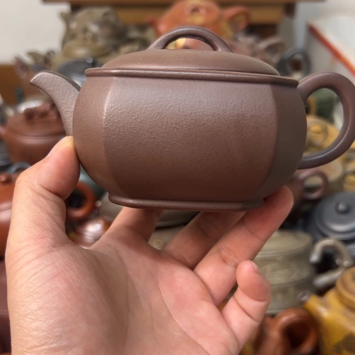 茶壶紫砂壶口跳砂