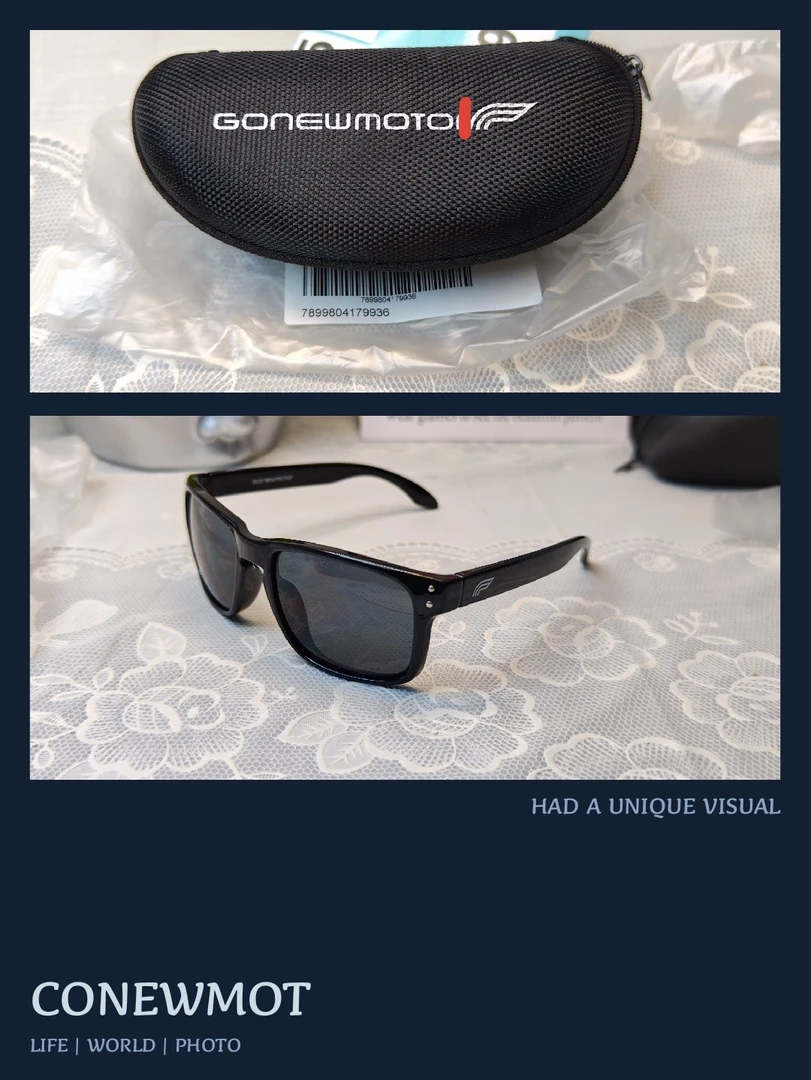 GONEWMOTOR带盒骑行镜不偏光墨镜
