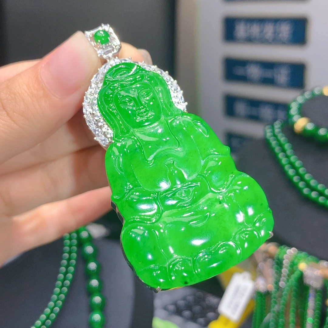 【闪购商品】翡翠未镶嵌颈饰4柒姐