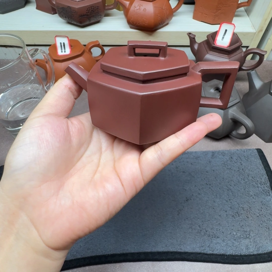 茶壶紫泥清**为半手工六方井栏150cc瑕疵