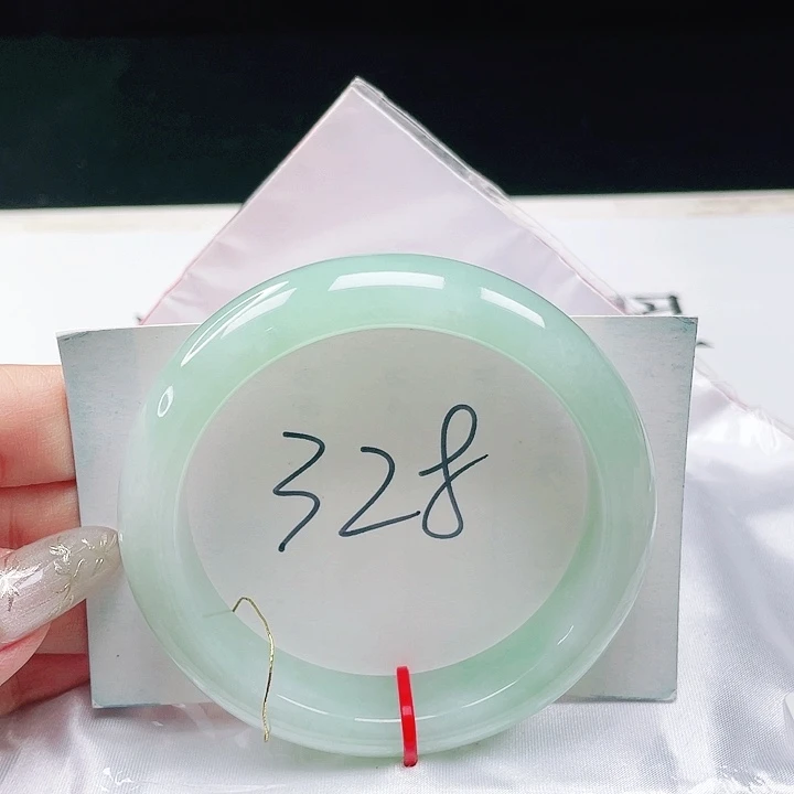 翡翠未镶嵌手镯缅甸翡翠57+