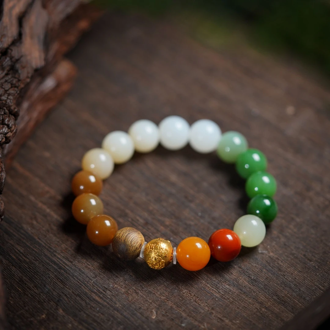 左边婷姐丨和田玉手串（B1583）