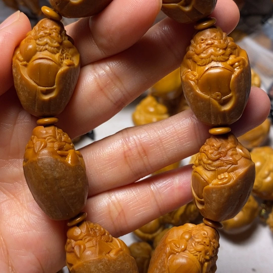 橄榄核手串/手链包衣钟馗