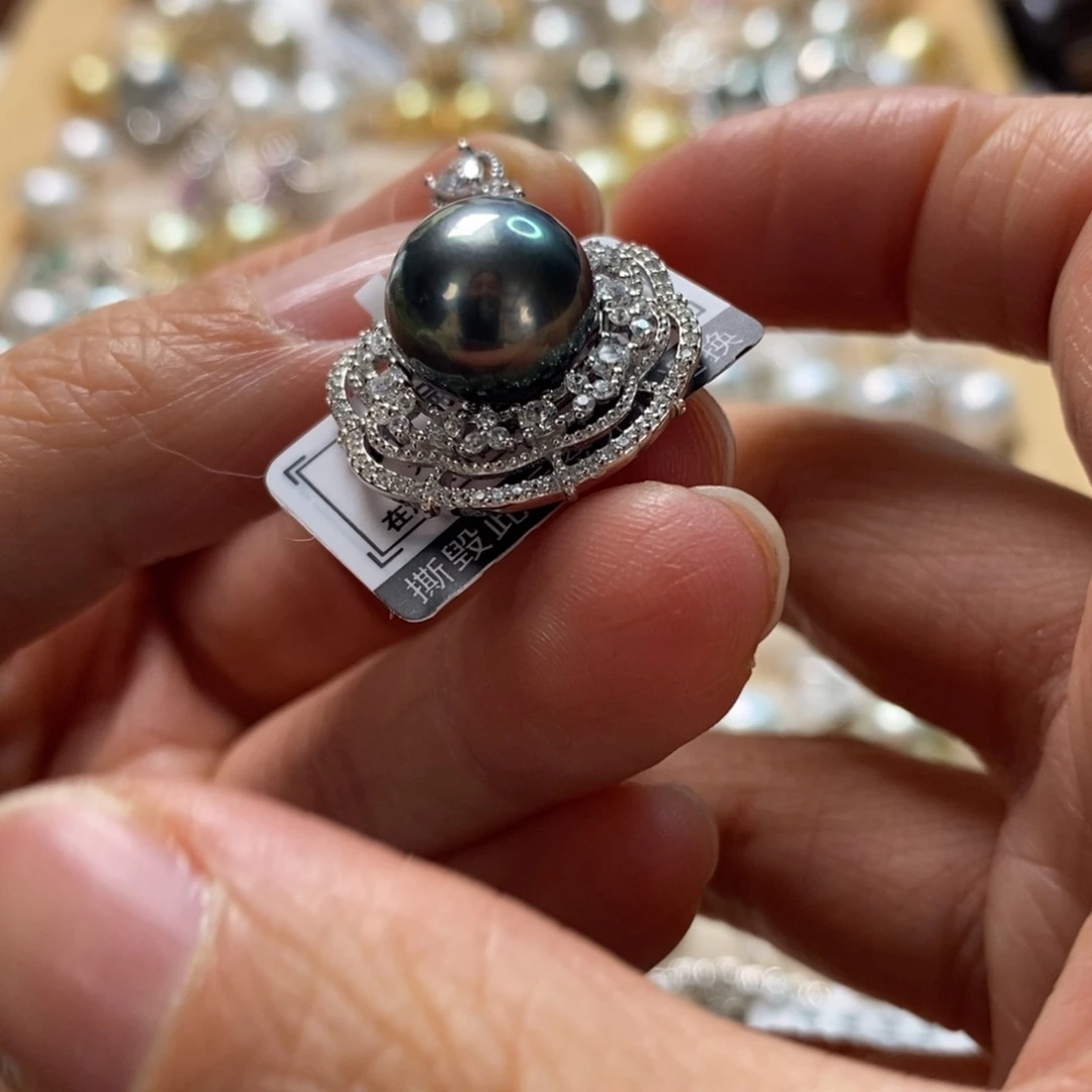 海水珍珠颈饰银S925镶嵌