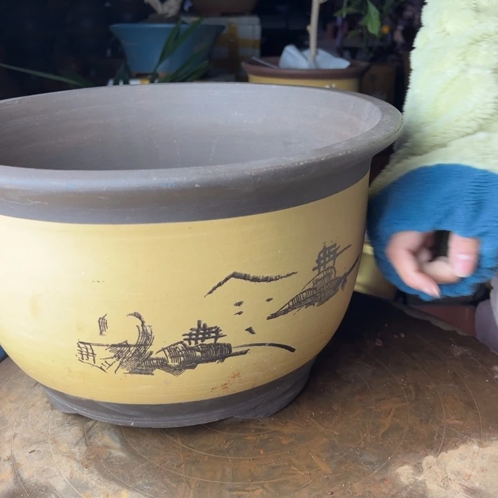 紫砂宜兴紫砂002花盆