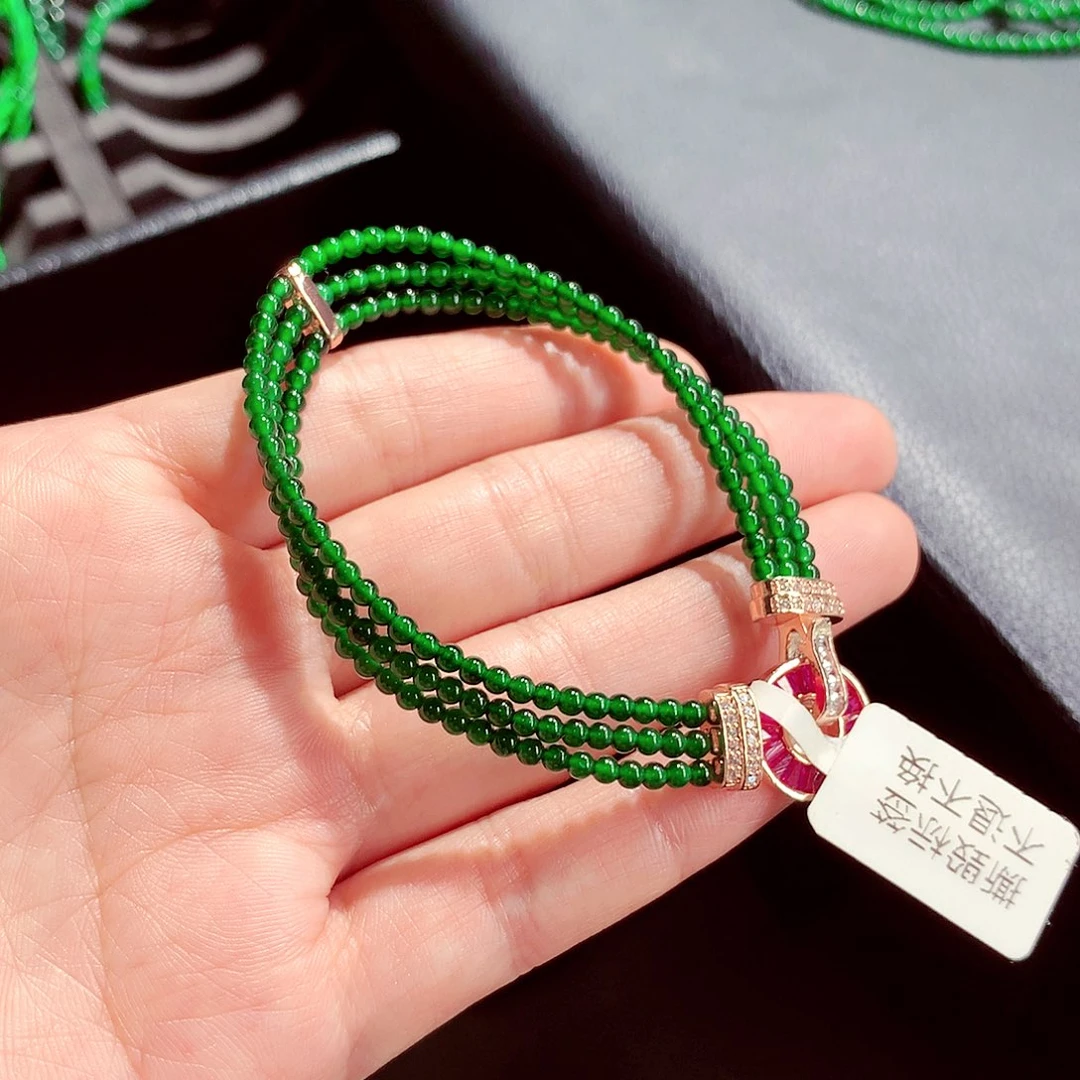 翡翠未镶嵌毛衣链