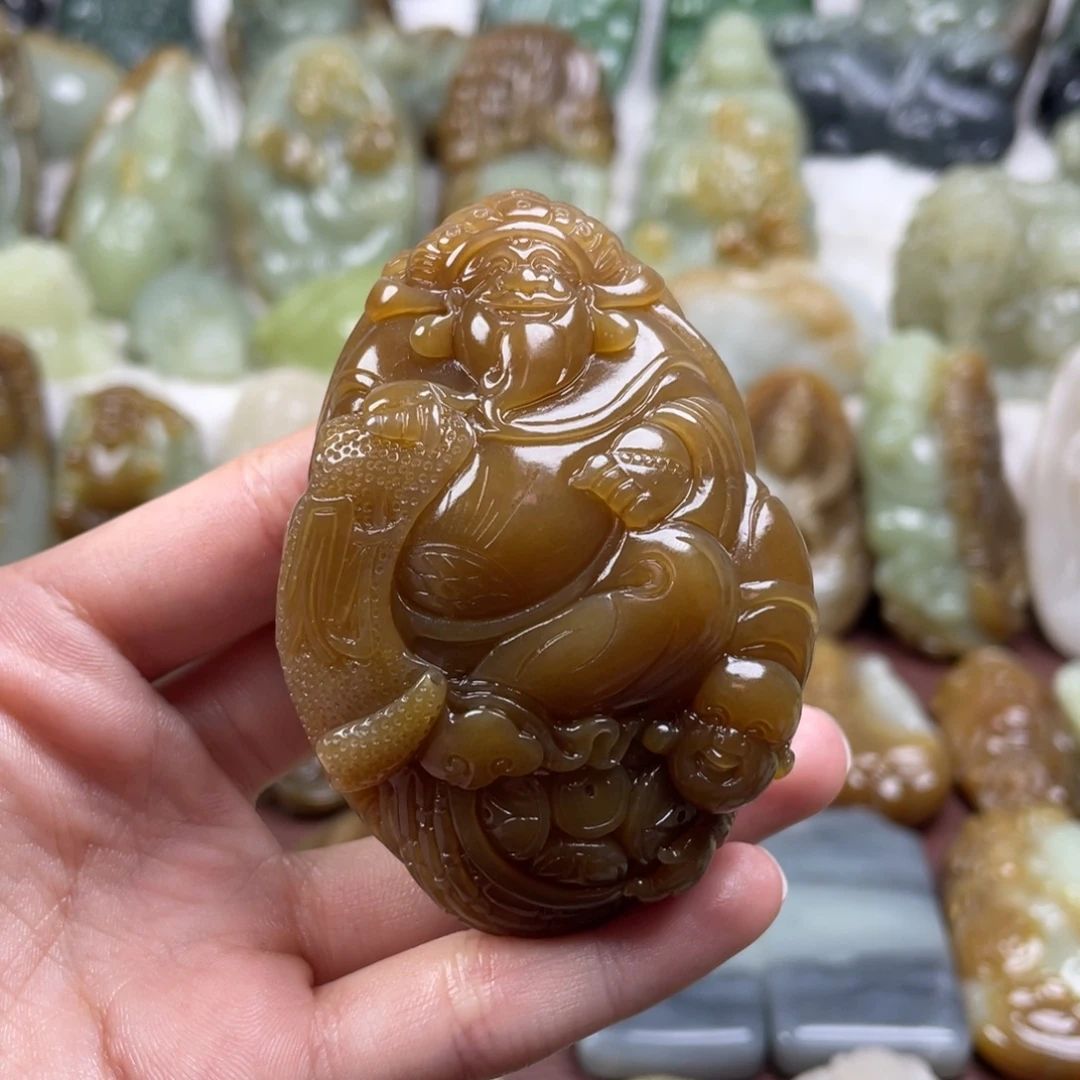 潭***艳和田玉未镶嵌颈饰