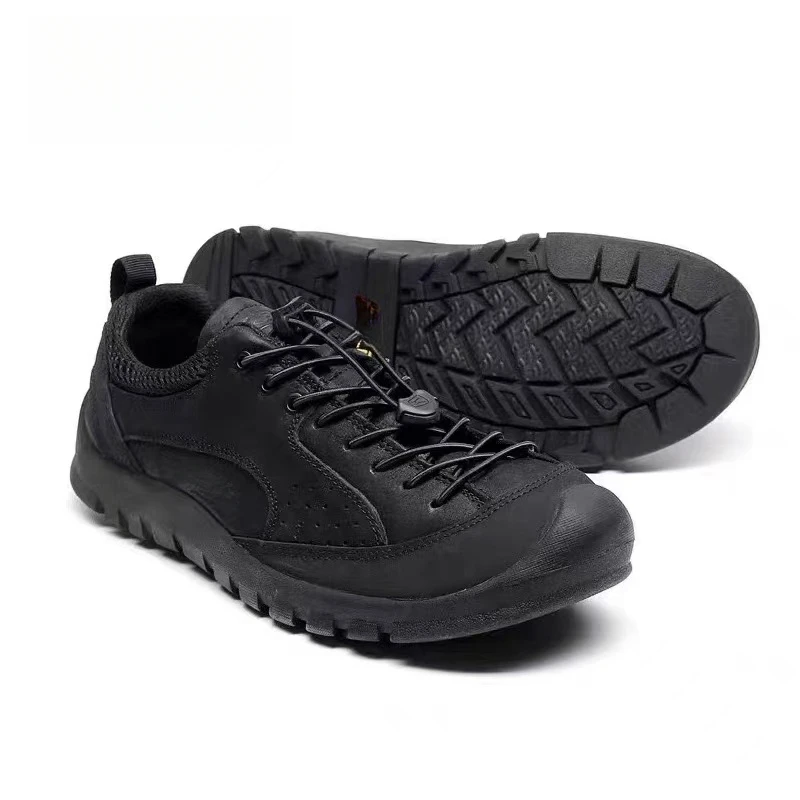 头层真皮运动鞋防滑休闲专业登山鞋情侣男女轻量防滑户外徒步鞋