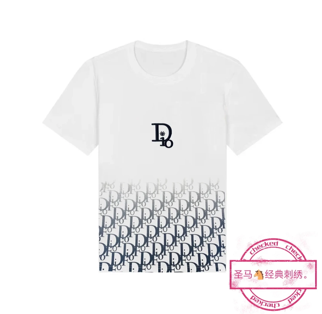 刺绣T恤男女同款时尚百搭经典设计透气舒适高品质短袖休闲夏季