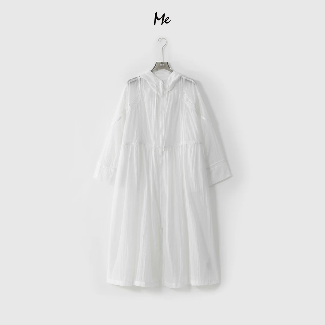 ME【轻量山本防晒衣】皱感松弛时尚百搭宽松长款防晒外套MESS4610