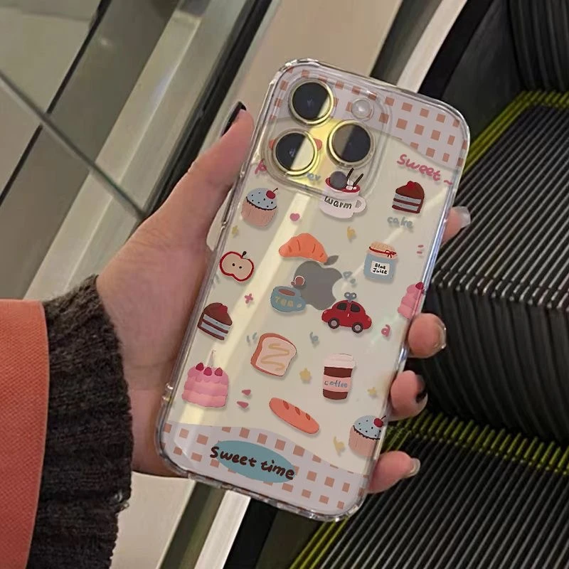 点心小汽车适用华为mate60苹果oppo小米15/14/13防摔vivo手机壳