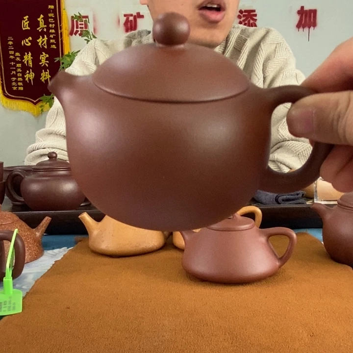 紫砂茶壶红皮龙西施220左右的容量