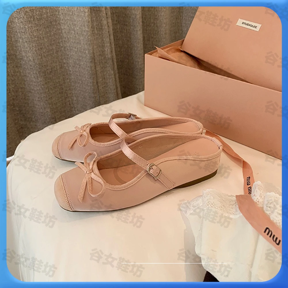 蝴蝶结凉拖鞋女包头外穿2024年小个子内增高法式夏季粉半拖鞋时尚