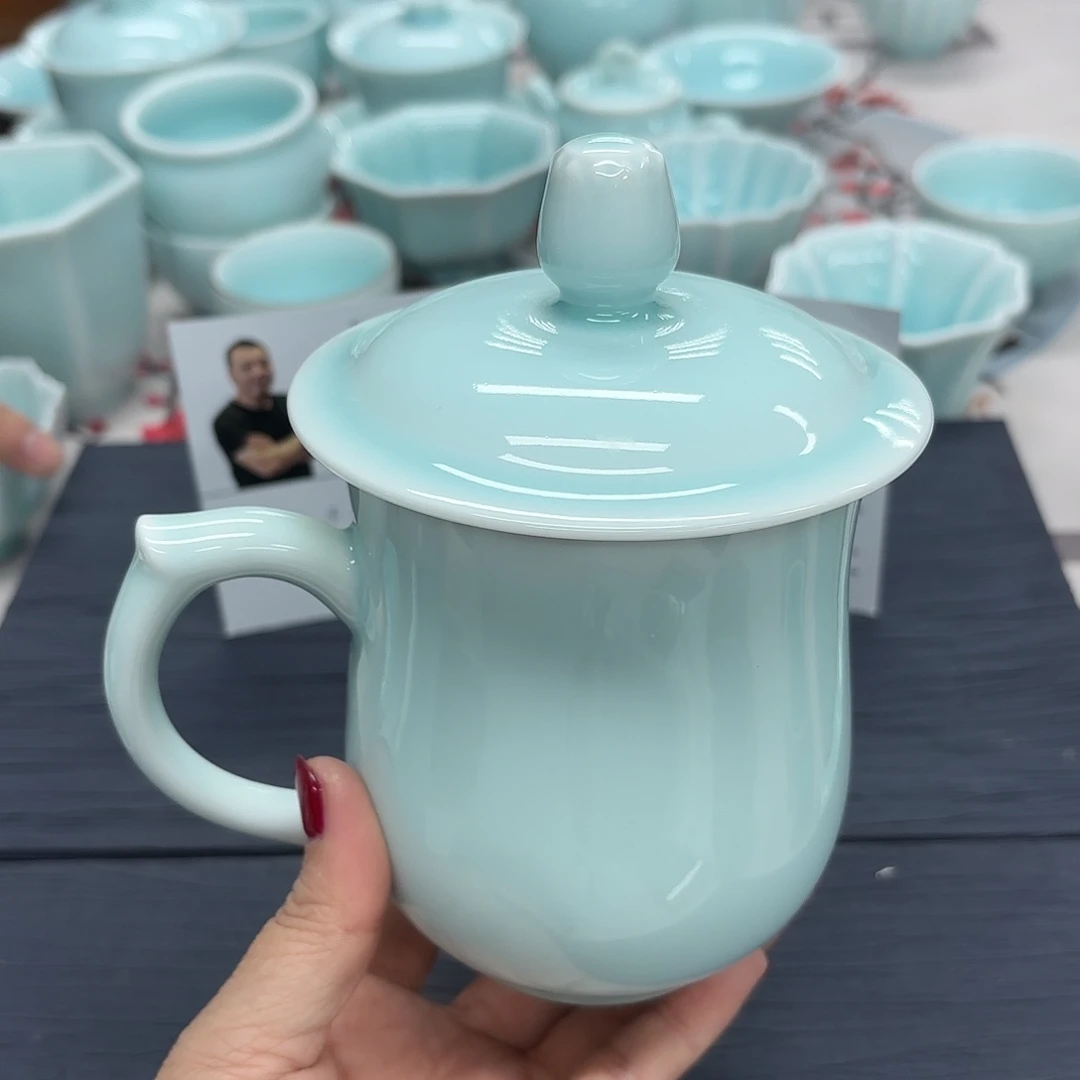 龙泉云间青瓷小米茶器