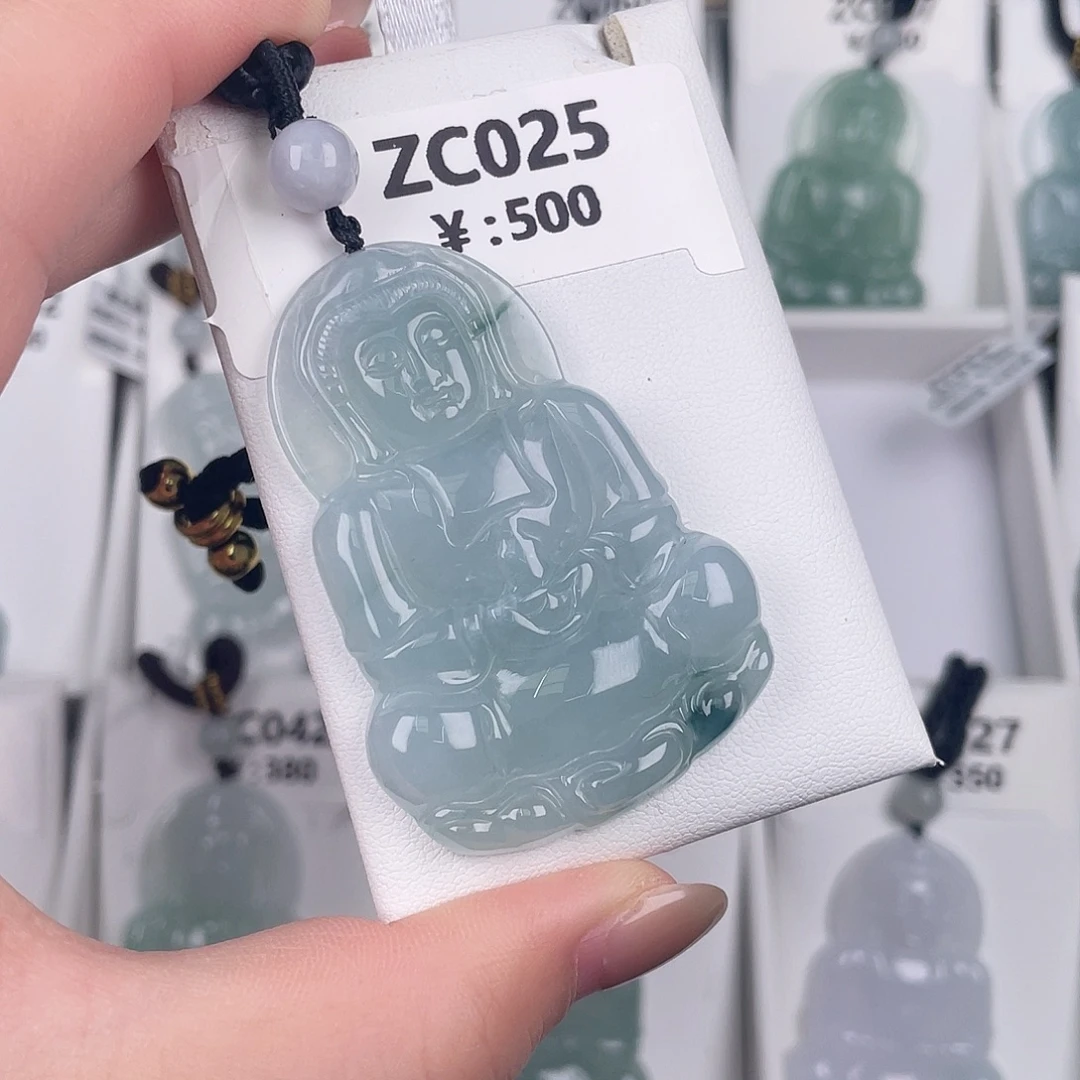 翡翠未镶嵌颈饰zc025