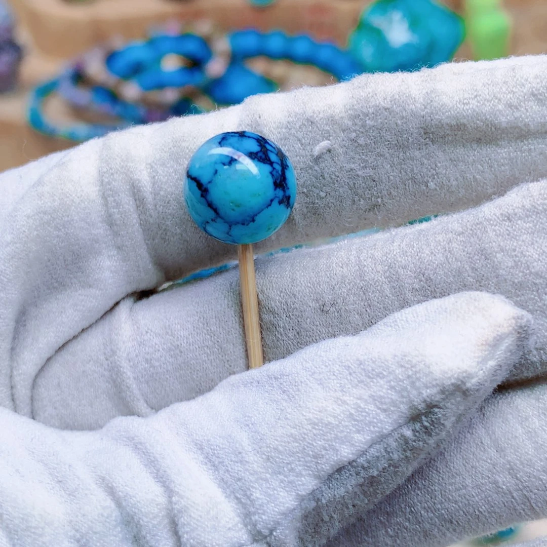 绿松石未镶嵌三彩随行