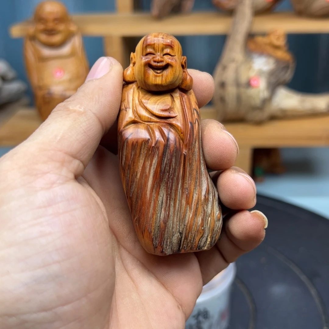 木祥崖柏木摆件手把件