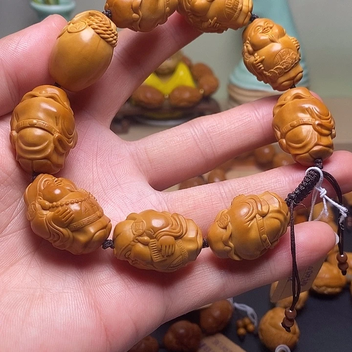 橄榄核手串/手链财神爷