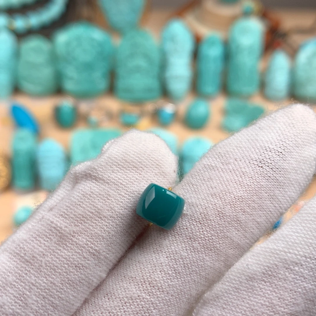 绿松石未镶嵌直切卡7.8