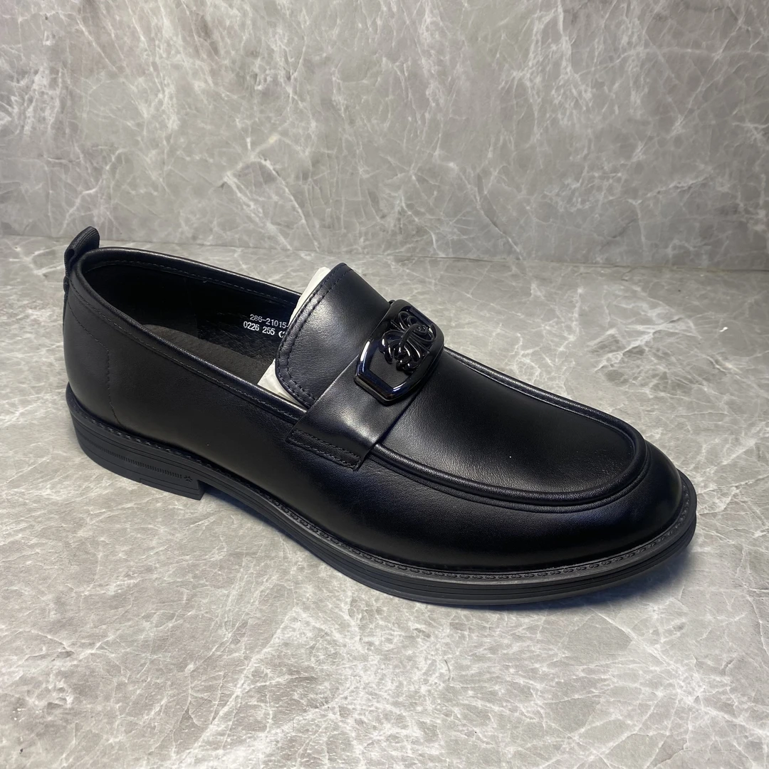 新款牛皮商务男鞋皮鞋286210151黑色