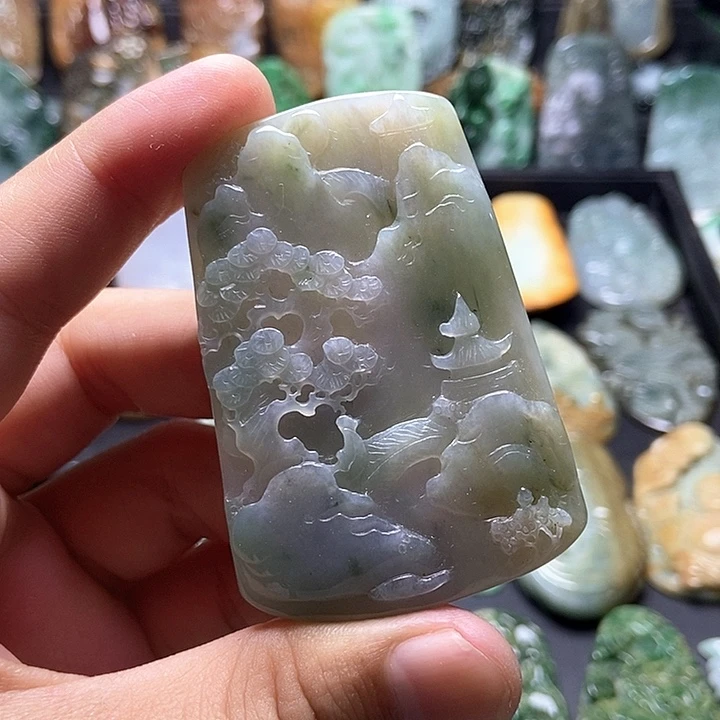 颈饰未镶嵌翡翠翡翠a货