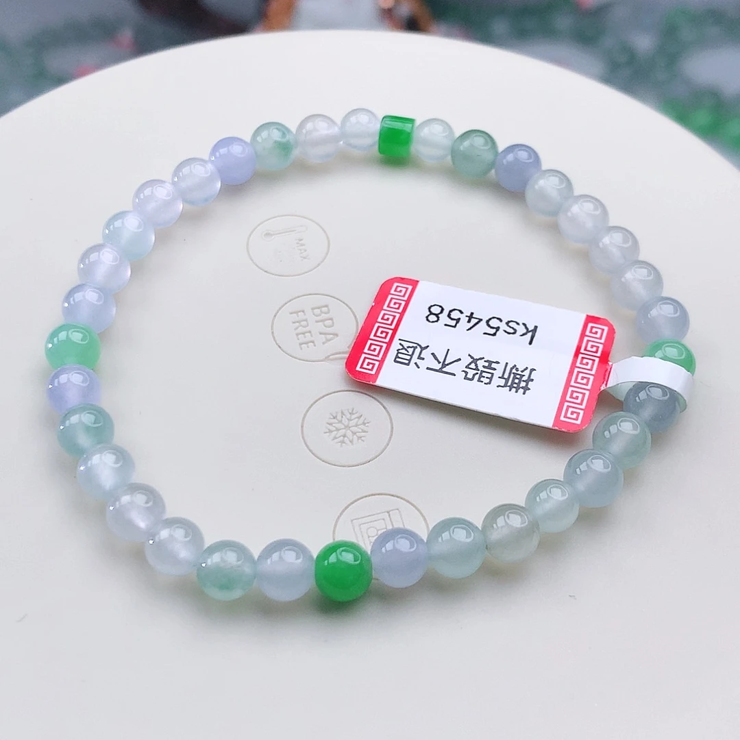 翡翠未镶嵌手链翡翠5.3mm