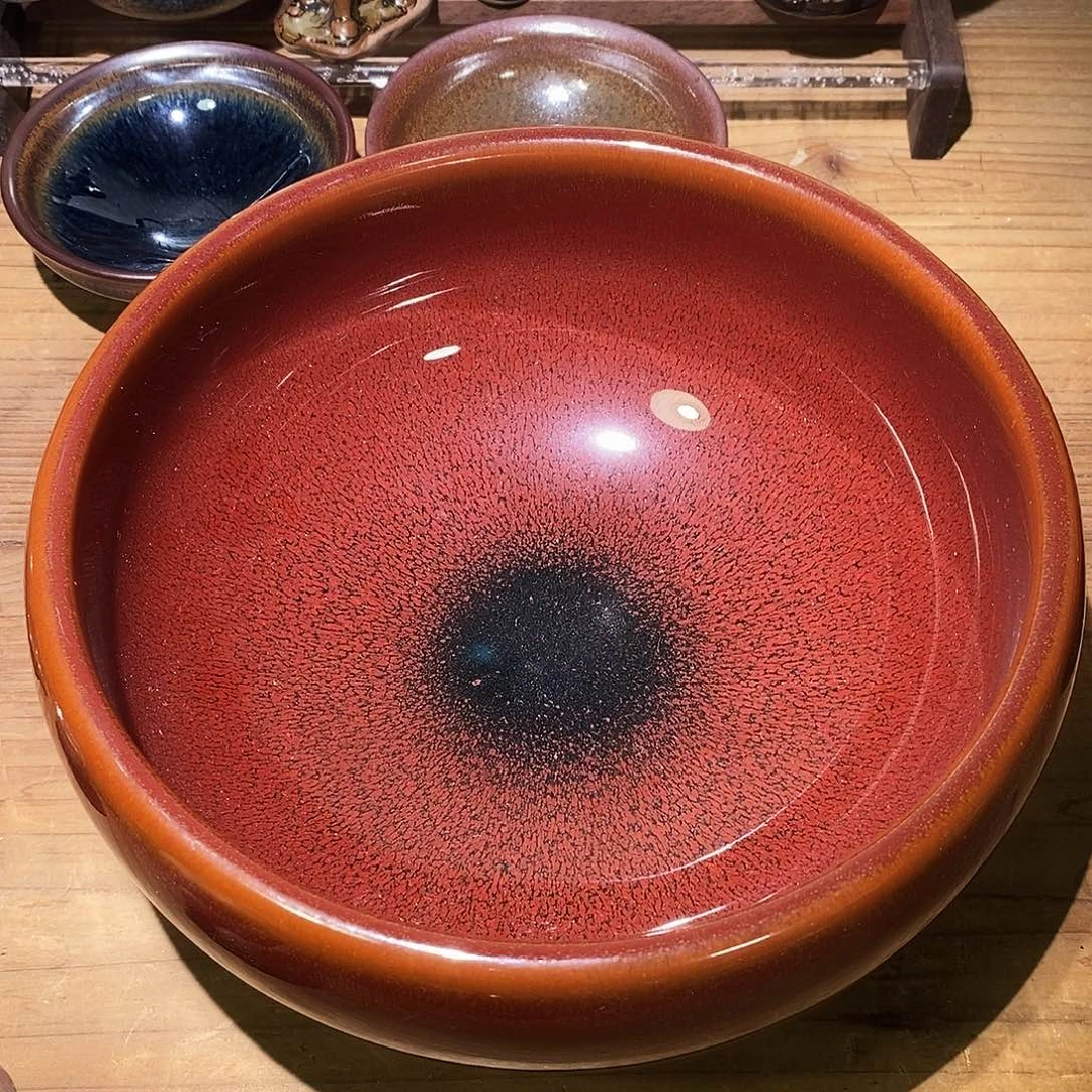 茶盏师*建盏茶洗瑕疵一个