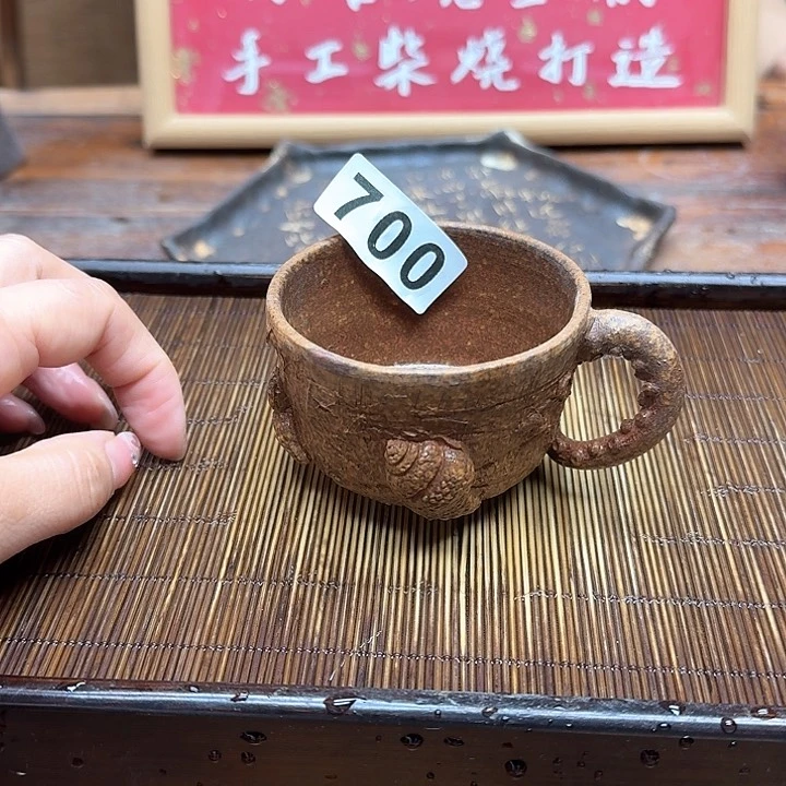 纯手工制作粗陶茶具