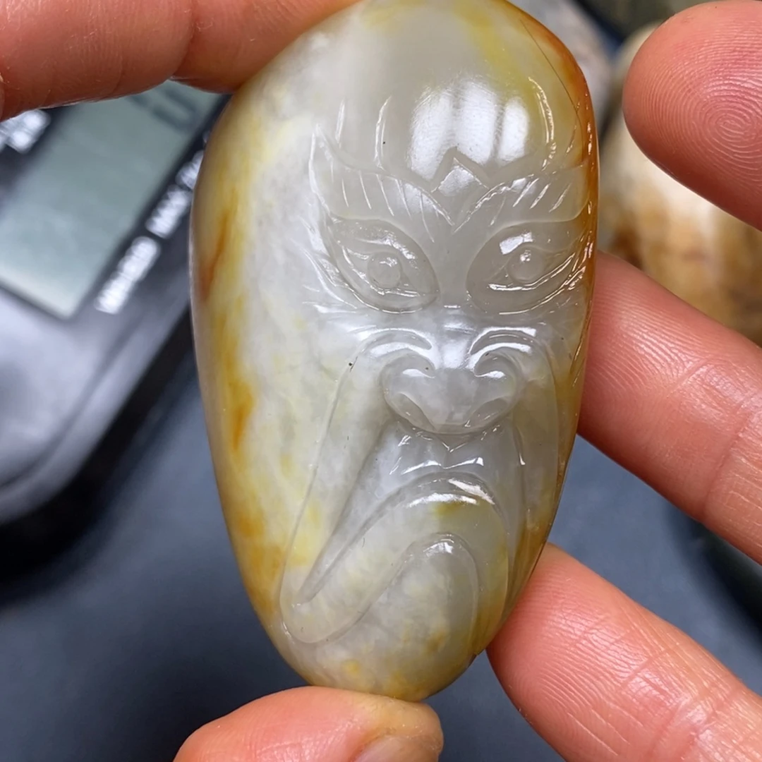 和田玉未镶嵌挂件