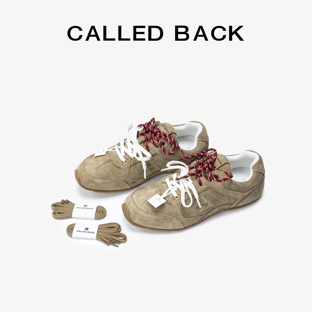 CALLED BACK【城市漫游】德训鞋女复古撞色2025新款休闲鞋