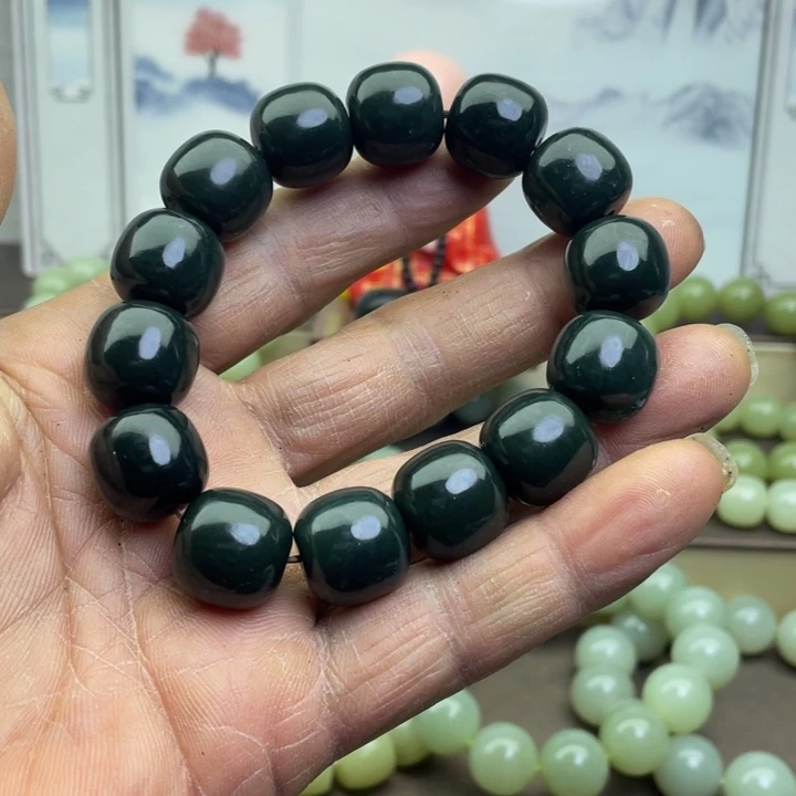 和田玉未镶嵌手链