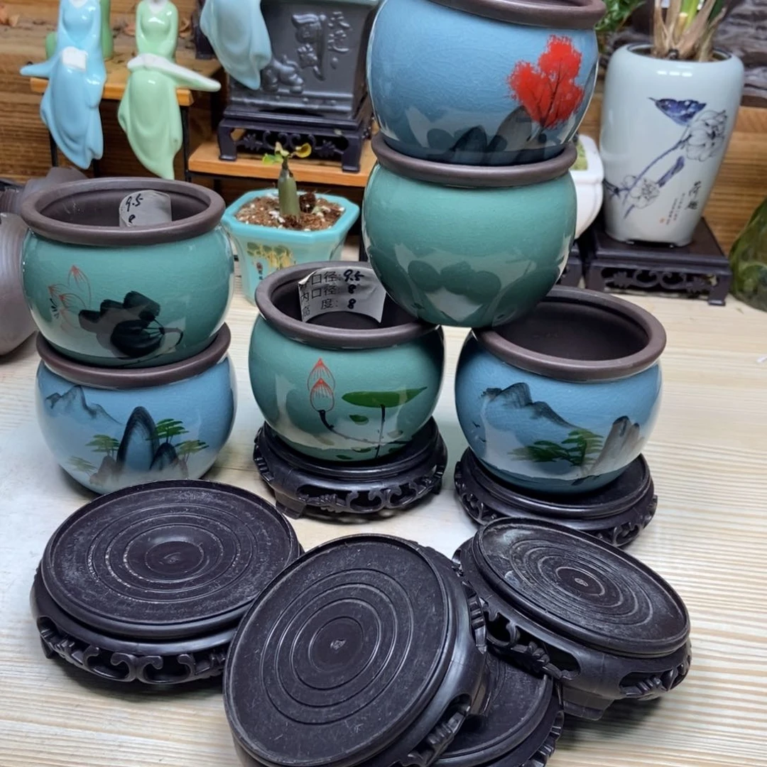 瓷片陶瓷花盆陶瓷艺术