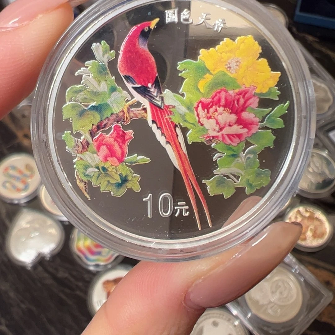 纯银1999国色天香带证书