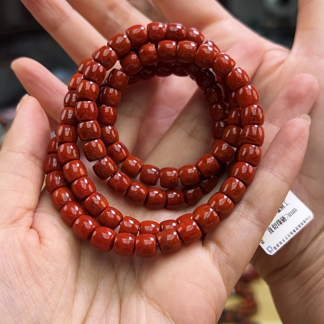 南红玛瑙瓦西手链7mm多样性发一未镶嵌老***爱