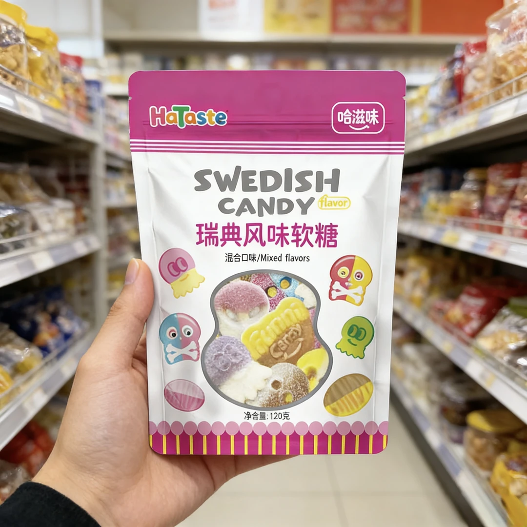 【不含明胶】哈滋未 网红爆款零食瑞典风味糖果酸砂软糖混合橡皮糖