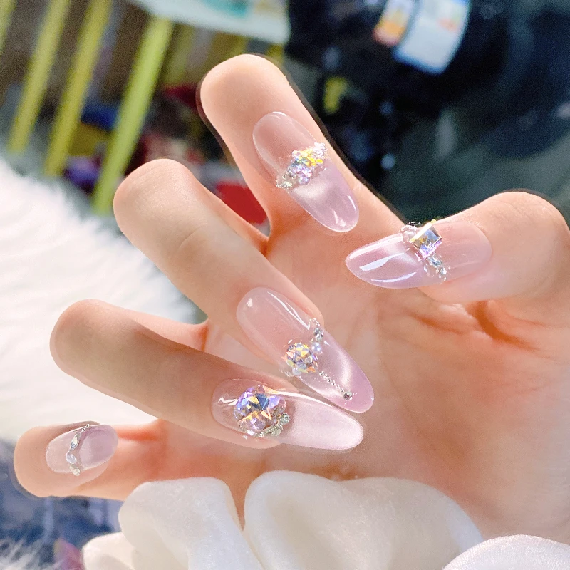 【星之尧】春夏季蝴蝶猫眼温柔款原创设计纯手工穿戴甲纯欲