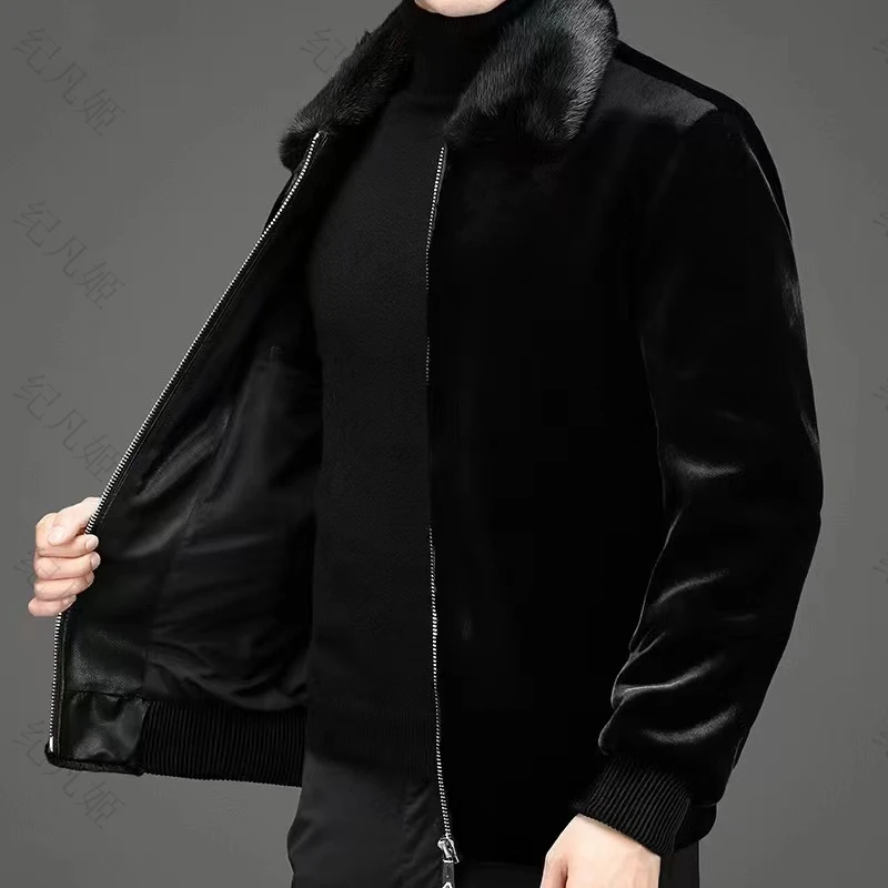 纪凡姬/1668-男装短款翻领休闲时尚上衣男士夹克外套