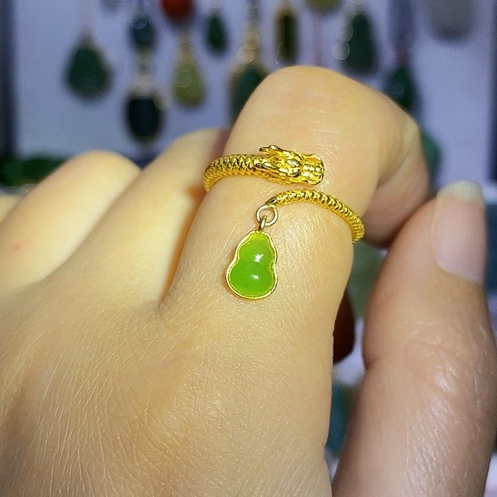 和田玉（碧玉）银S925镶嵌颈饰