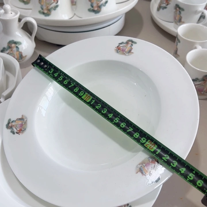 瓷片陶瓷制品寿星盘子两个