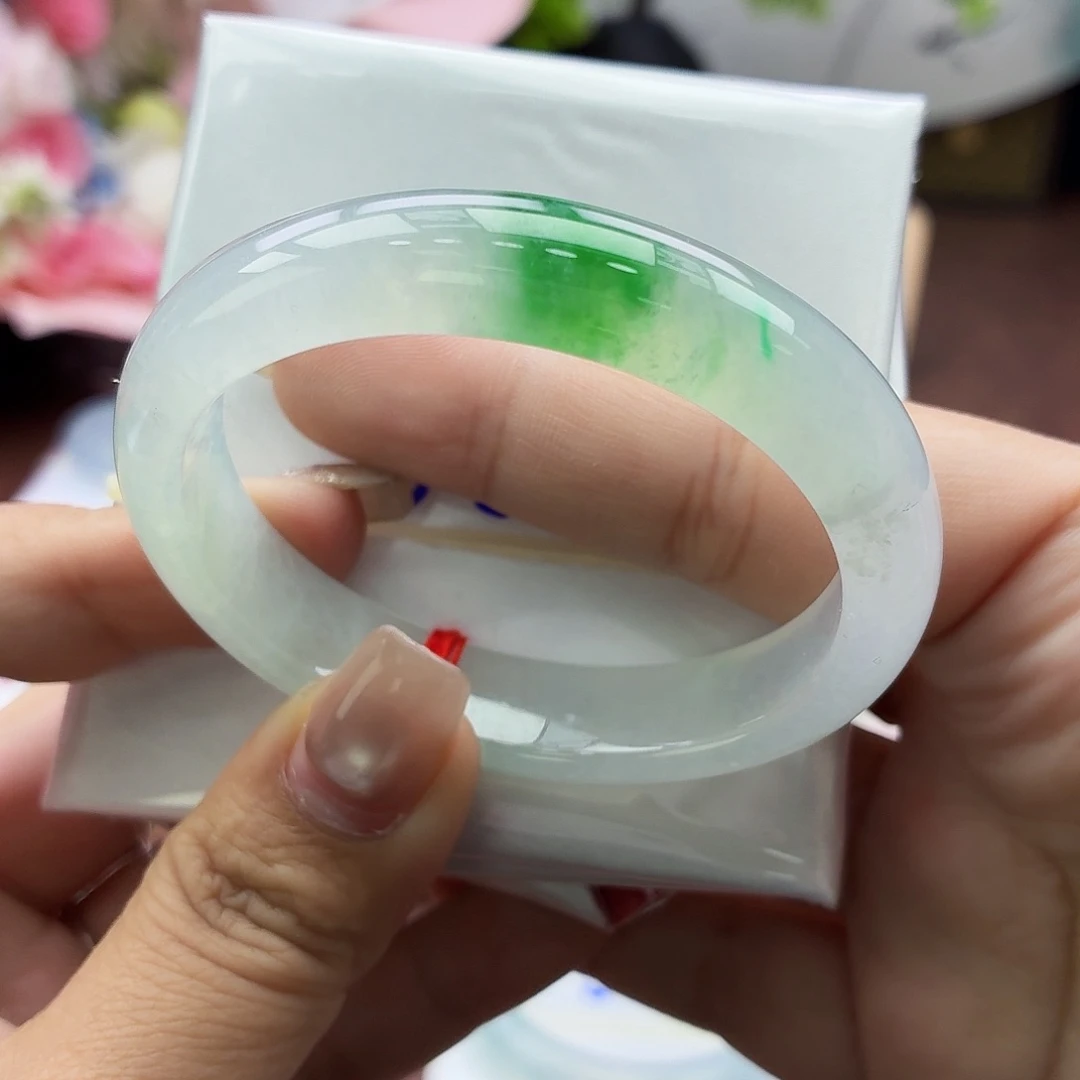 未镶嵌手镯翡翠51号瑕疵漏