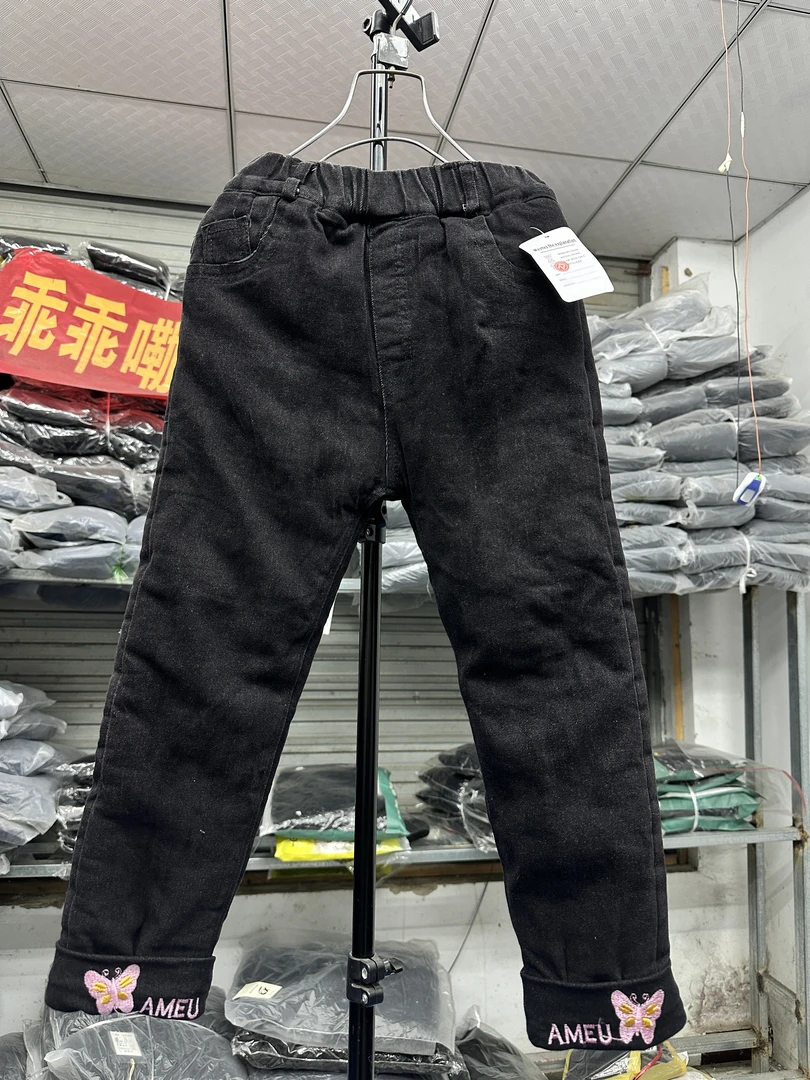 B07女中童棉裤102-133高棉裤