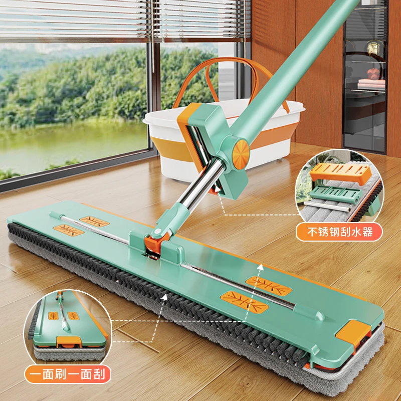 42cm双刮平板拖把家用吸水干湿两用2024新款拖把