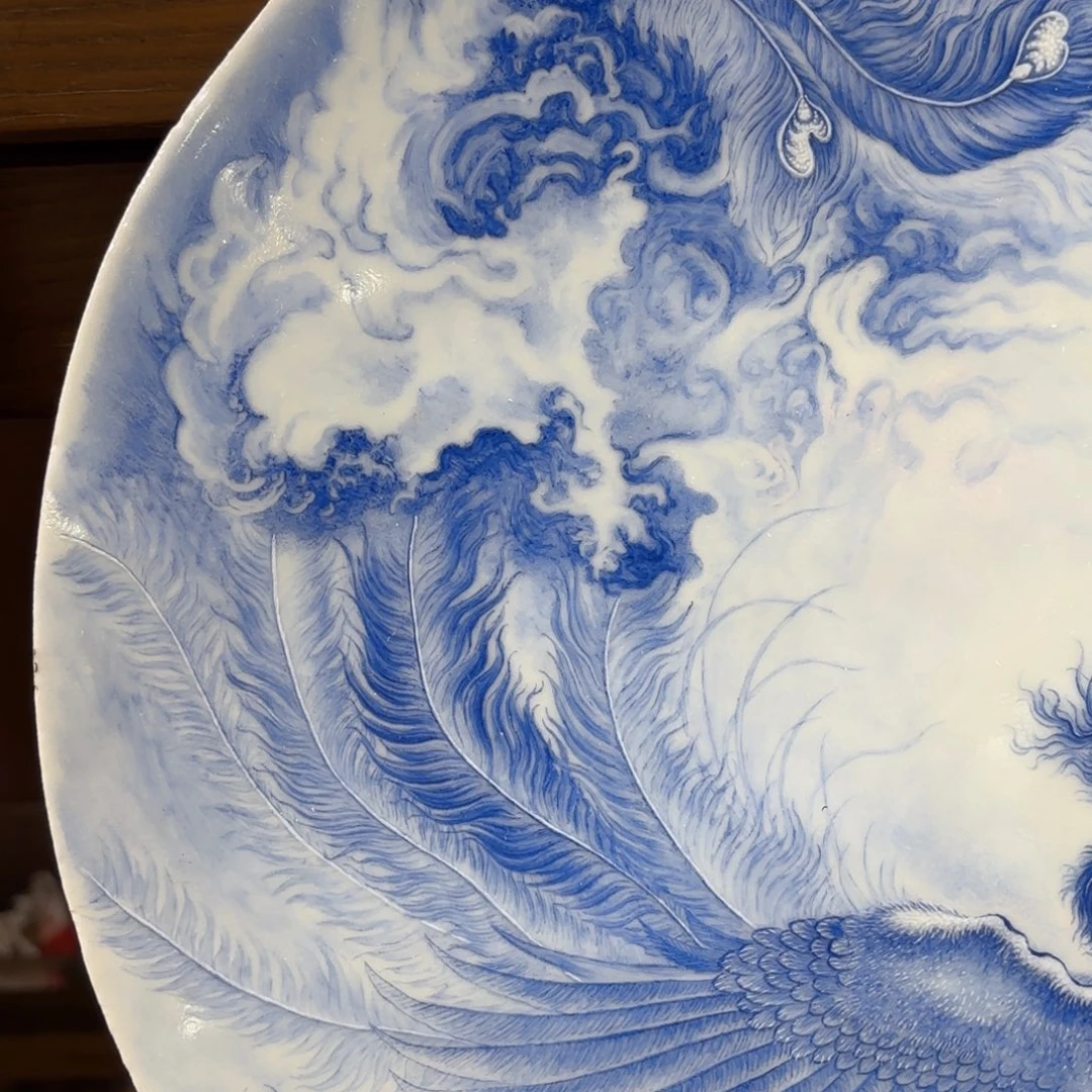 陶摆件手工手绘纸板画