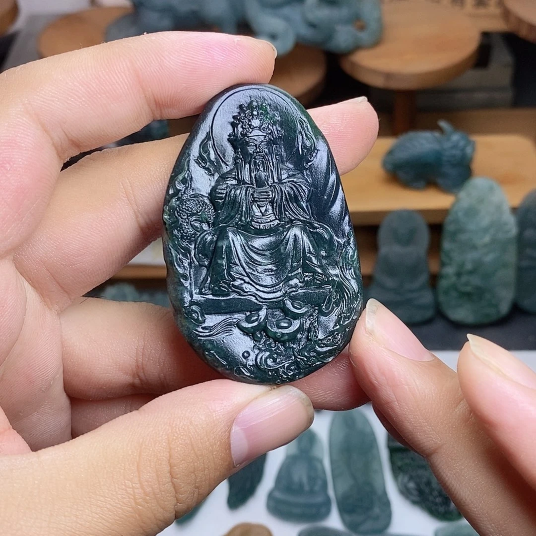 定制翡翠未镶嵌黄财神